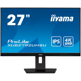 IIYAMA 27" ETE IPS-panel, 3840x2160 UHD, 4ms, 15cm height adj. stan...