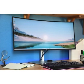 Monitor Dell 38'' U3824DW, Curved USB-C, 95.29 cm, 3840 x 1600, 60H...