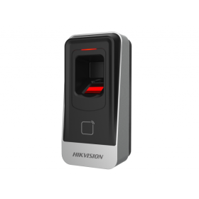 Cititor biometric si card MIFARE Hikvision, DS-K1201AMF citeste car...