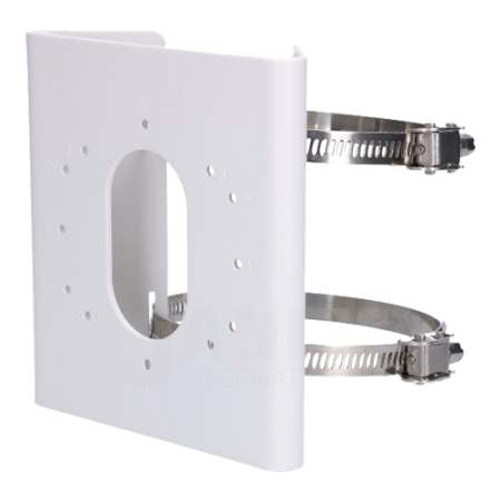 Suport de montaj pe stalp Hikvision DS-1275ZJ-S-SUS, dimensiuni: 14...