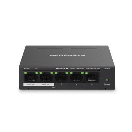 MERCUSYS DESKTOP SWITCH 5PORT MS105GP POE, Interfata: 5 x 5× 10/100...
