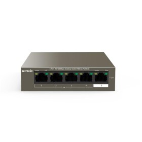 Tenda switch TEF1105P-4-38W, 5-Port 10/100Mbps, 4-porturi POE, Stan...