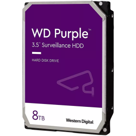 HDD Video Surveillance WD Purple 8TB CMR, 3.5'', 256MB, 5640 RPM, S...