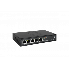 LevelOne GES-2105P Hilbert 5-Port Gigabit PoE Smart Lite Switch, 80...