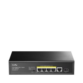 CUDY 5-Port 10/100/1000M PoE+ Switch 120W, 4-Port 10/100/1000M PoE+...