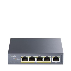 CUDY 5-Port 10/100/1000M PoE+ Switch 60W, 5 10/100/1000M ports with...