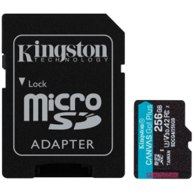 Kingston 256GB microSDXC Canvas Go Plus Gen4 200MB/s A2 U3 V30 Card...