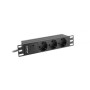 Unitate distributie alimentare PDU 10", 1U, 10A, 3 prize , negru, C...
