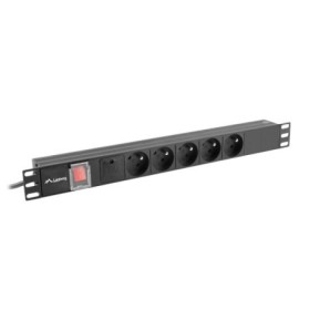 Unitate distributie alimentare PDU 19", 1U, 16A, 5 prize , negru - ...