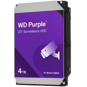 HDD Video Surveillance WD Purple 4TB CMR, 3.5'', 256MB, SATA, TBW: ...