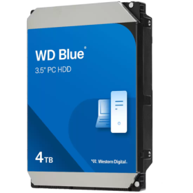 HDD Desktop WD Blue 4TB CMR, 3.5'', 128MB, 5400 RPM, SATA - SriHome.ro