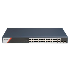 Switch PoE Hikvision DS-3E1528HP-SI-24P2T2F: 24 x 10/100/1000 Mbps ...