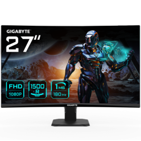 GIGABYTE GS27FC 27" FHD Curved Gaming Monitor - 1920 x 1080, 180Hz,...