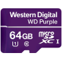 MicroSDXC Card WD Purple SC QD101 Ultra Endurance 64GB, SDA 6.0, Sp...