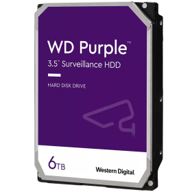 HDD Video Surveillance WD Purple 6TB CMR, 3.5'', 256MB, SATA, TBW: ...