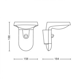 Aplica LED solara pentru exterior cu senzor de lumina si miscarePhi...