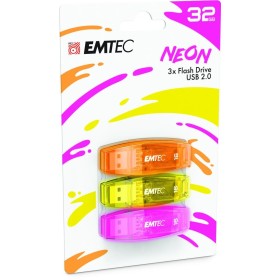 Memorie USB Flash Drive EMTEC, 32GB, USB 2.0, pachet de 3 buc - Sri...