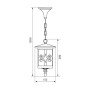Pendul tip felinar Vivalux JARDIN, E27, max. 1x60W, IP44,155x155x10...