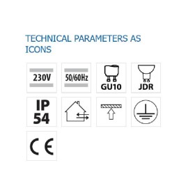 Spot Vivalux ROUND INEZ, GU10, max. 35W, IP54, Ø80x95mm, Alb, bec n...