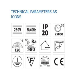 Plafoniera LED Vivalux ARIA, 75W, 3000-6400 lm, lumina alba(3000-64...