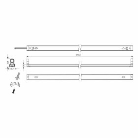 Aplica LED liniara Vivalux GOLF, 10W, 830 lm, lumina neutra (4000K)...