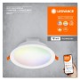 Spot LED RGB incastrat Ledvance SMART+ WiFi, 12W, 1000 lm, lumina a...