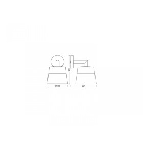 Aplica tip felinar LED RGB pentru exterior Philips Hue Attract, 8W ...